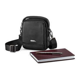 Сумка з натуральної шкіри LeGRAND collection 407-6 чорна, фото 