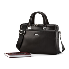 Сумка для ноутбука и документов из натуральной кожи LeGRAND collection 3506-1 чёрная, фото 