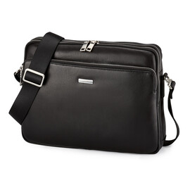 Сумка мужская из натуральной кожи под формат А4 LeGRAND collection 3506-2 чёрная, фото 
