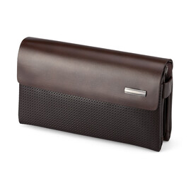 Мужская барсетка - клатч из натуральной кожи LeGRAND collection 136-1 Brown коричневая, Цвет: Коричневый, фото 