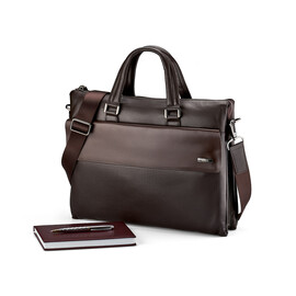 Мужская сумка - портфель из натуральной кожи LeGRAND collection 319-1 Brown коричневая, Цвет: Коричневый, фото 