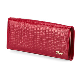 Женский кошелек из натуральной кожи Moro&Jenny 59010 E Red красный, Цвет: Красный, фото 