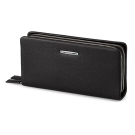 Мужская барсетка - клатч из натуральной кожи LeGRAND collection 7502-1A чёрный, фото 