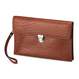 Мужская барсетка - клатч из натуральной кожи  Мont Blanc 8655-2 Brown рыжий, Цвет: Коричневый, фото 