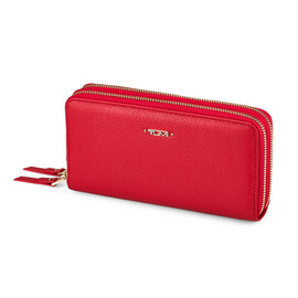 Женский кошелек - клатч из натуральной кожи TUMI 1052 E Red красный, Цвет: Красный, фото 