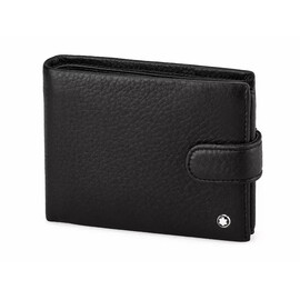 Мужское портмоне из натуральной кожи Мont Blanc 2792 чёрный, фото 