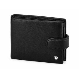 Мужское портмоне из натуральной кожи Мont Blanc 2795 чёрный, фото 