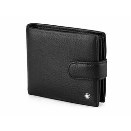 Кожаное мужское портмоне Мont Blanc 2796 чёрный, фото 