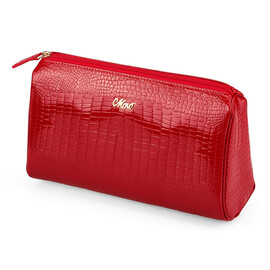 Жіноча косметичка з натуральної шкіри Moro&Jenny 59016 E Red червона, Колір: Червоний, фото 