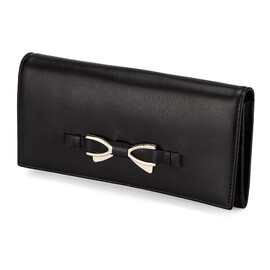 Кожаный женский кошелек Nikole Richie 1404 A Black чёрный, фото 