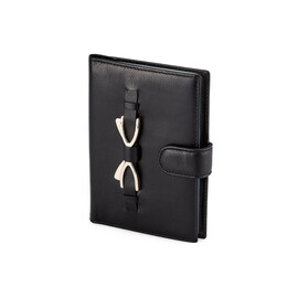 Женская обложка для документов из натуральной кожи Nikole Richie 1407 A Black чёрная, Цвет: Черный, фото 