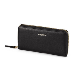 Кожаный женский кошелек - клатч TUMI 1051 A Black чёрный, Цвет: Черный, фото 