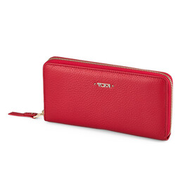 Кожаный женский кошелек - клатч TUMI 1051 E Red красный, Цвет: Красный, фото 