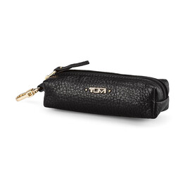 Женская ключница из натуральной кожи TUMI 1054 A Black чёрная, Цвет: Черный, фото 
