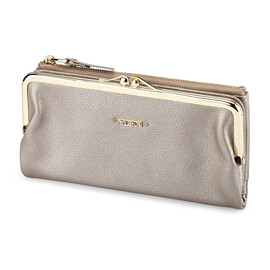Женский кошелек из натуральной кожи TUMI 1056 T Silver серебристый, Цвет: Серебристый, фото 