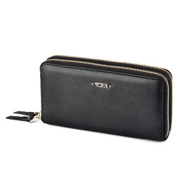 Жіночий гаманець - клатч з натуральної шкіри TUMI 1052 A Black чорний, Колір: Чорний, фото 