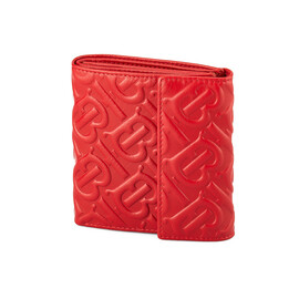 Гаманець з м'якої шкіри вищого сорту Burberry 5632 E Red червоний, Колір: Червоний, фото 