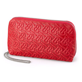 Сумка – клатч из кожи высшего сорта с нанесением рисунка Burberry 5634 E Red красная, Цвет: Красный, фото 