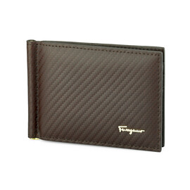 Портмоне - зажим з натуральної шкіри Salvatore Ferragamo 741-5 Brown коричневий, Колір: Коричневий, фото 