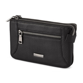 Барсетка-клатч из кожи высшего сорта LeGRAND collection 9201-3AB чёрный, фото 