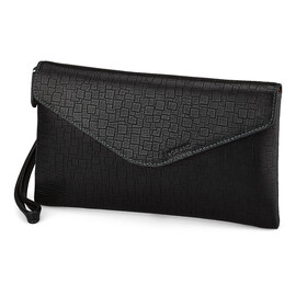 Кожаный мужской клатч – конверт LeGRAND collection 9230-2A чёрный, фото 