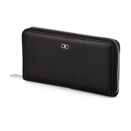 Женский кошелек - клатч из натуральной кожи Salvatore Ferragamo 8081 A Black чёрный, Цвет: Черный, фото 