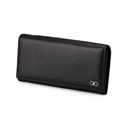 Кожаный женский кошелек Salvatore Ferragamo 8084 A Black чёрный, Цвет: Черный, фото 