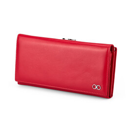 Женский кошелек из натуральной кожи Salvatore Ferragamo 8085 E Red красный, Цвет: Красный, фото 