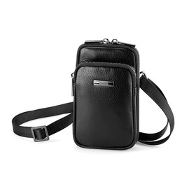 Чоловіча поясна сумка LeGRAND collection K407-102 чорна, фото 