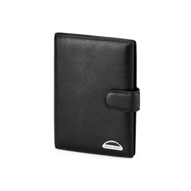 Кожаная мужская обложка для документов Braun Buffel 9922 чёрная, фото 