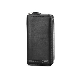 Мужской клатч из натуральной кожи JanCarlo Baretti 8766 чёрный, фото 