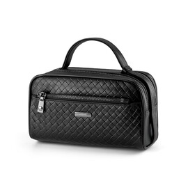 Мужская косметичка - несессер из натуральной кожи LeGRAND collection 7935-144L чёрный, фото 