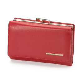 Кожаный женский кошелек Nicole Richie 1515 E красный, Цвет: Красный, Тип и  фактура кожи: гладкая, фото 