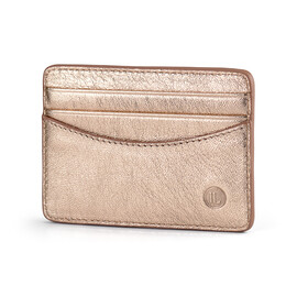 Жіночий картхолдер з натуральної шкіри LeGRAND collection V22 G золотистий, фото 