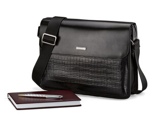 Сумка мужская из натуральной кожи LeGRAND collection 1589-2 чёрная, фото 