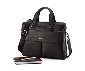 Сумка для ноутбука и документов из натуральной кожи LeGRAND collection 7906-1 чёрная, фото 