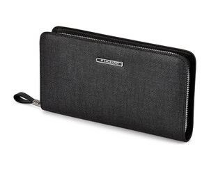 Кожаный мужской клатч из нарезной кожи LeGRAND collection 029-1 Black чёрный, Цвет: Черный, фото 