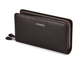 Кожаный мужской клатч LeGRAND collection 033-2 Brown коричневый, Цвет: Коричневый, фото 