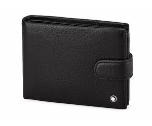Мужское портмоне из натуральной кожи Мont Blanc 2792 чёрный, фото 