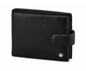 Мужское портмоне из натуральной кожи Мont Blanc 2795 чёрный, фото 
