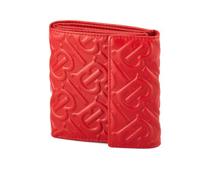 Кошелек из мягкой кожи высшего сорта Burberry 5632 E Red красный, Цвет: Красный, фото 