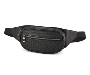 Кожаная сумка – бананка LeGRAND collection 9260 чёрная, фото 