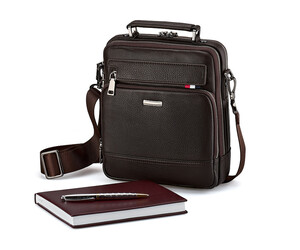 Кожаная мужская сумка LeGRAND collection 9336-3 Brown коричневая, Цвет: Коричневый, фото 