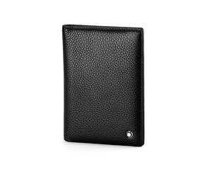 Кожаная обложка для паспорта Мont Blanc 2797 чёрная, фото 