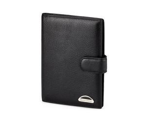 Кожаная мужская обложка для документов Braun Buffel 9922 чёрная, фото 