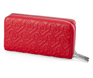 Місткий шкіряний жіночий гаманець Burberry 5638 E Red червоний, Колір: Червоний, фото 