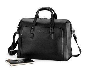 Кожаная дорожная сумка LeGRAND collection 1842-1 чёрная, фото 