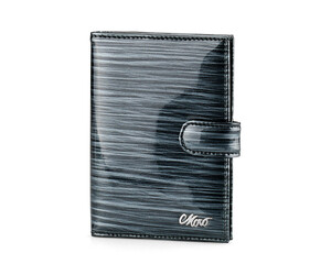 Стильная женская кожаная обложка для документов Moro&Jenny 187-27 N графит, фото 