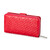 Шкіряний жіночий гаманець на блискавці Burberry 5633 E Red червоний, Колір: Червоний, фото , зображення 4