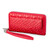 Жіночий гаманець зі шкіри вищого сорту на блискавці Burberry 5636 E Red червоний, Колір: Червоний, фото 